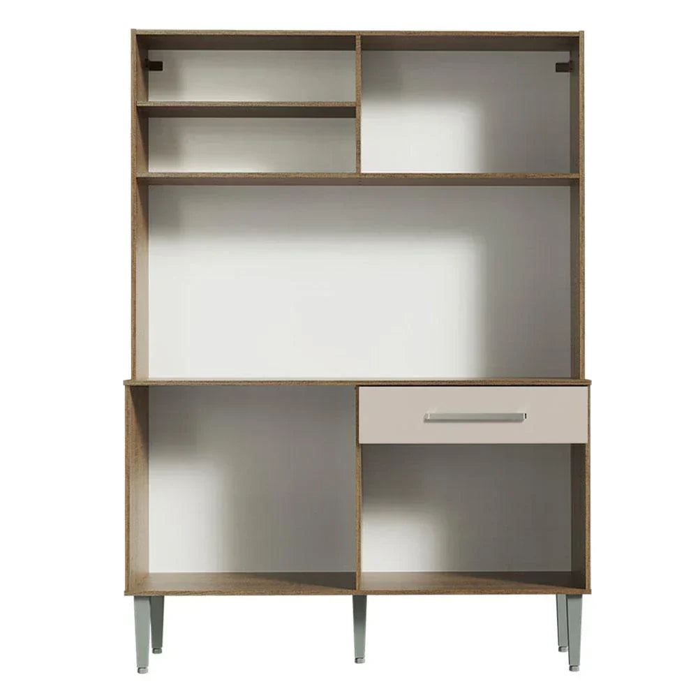 Armário de Cozinha Compacta 120cm Rustic/Crema